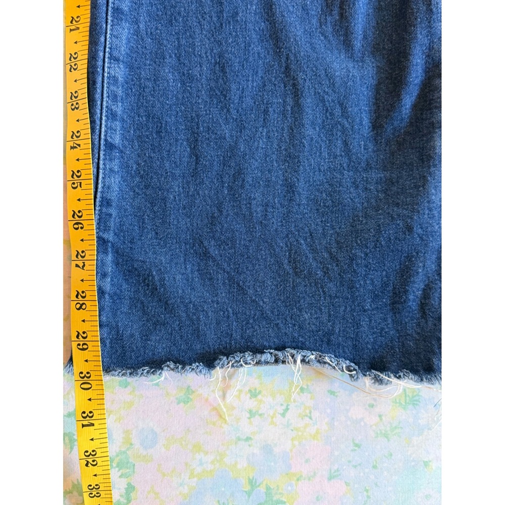 Le Jean | Column Jean Wide Leg Dark Wash Size 28/6 Classic Denim Indigo - Picture 16 of 16